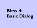 Bitsy 4 Basic Dialog
