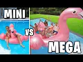 Download Lagu MINI vs MEGA FLOATIE ZWEMBAD CHALLENGE! *Grootste Floatie Ter Wereld!* #332