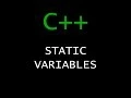 C Programming Tutorial 54 - Static Variables