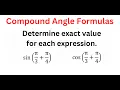 EXACT Value Of sin cos