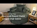 Cozy oversized round lounge chair for your place