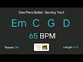 Em C G D at 65bpm Backing Track Faded by Alan Walker Easy Play Along