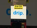 Drip Text Animation HTML CSS