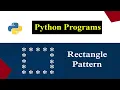 Hollow Rectangle Star Pattern Printing Stars in Rectangle Shape Python Pattern Program