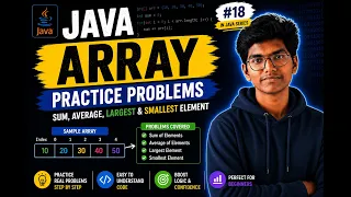 Java Array Practice Problems Sum Average Largest Smallest Element Telugu Kenzo Kenzo Pulse