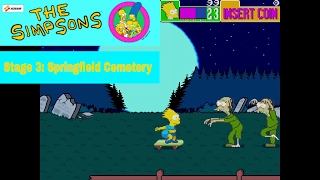 the simpsons arcade stage 3 springfield discount cemetery play through