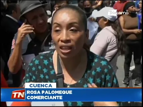 Vendedores ambulantes se tomaron rieles del tranvía para exigir permisos