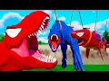 Download Lagu All Spider Man Dinosaurs Fighting vs Superheroes T-Rex in Spider Man Bridge Jurassic Spiderman