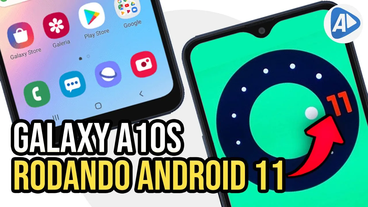 VEJA GALAXY A10S RODANDO ANDROID 11