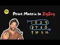 Print Matrix In ZigZag Order