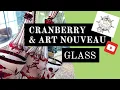 Antique Glass Cranberry Art Nouveau Glass