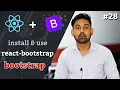ReactJS Install React-Bootstrap Package Use Bootstrap In React In Hindi By Nirbhay Kaushik
