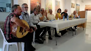 الفنان والعازف نبيل عوض في حفل تكريم انور سابا ونزيه نصرالله في ابداع 