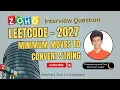 Minimum Moves to Convert String Leetcode - 1573 Approach Code with explanation