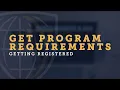 Getting Registered Get Program Requirements