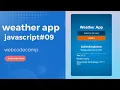 Build A Weather App in HTML CSS JavaScript Weather App in JavaScript-09