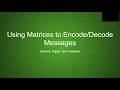 Linear Algebra Project - Decoding