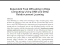 Dependent Task Offloading in Edge Computing Using GNN and Deep Reinforcement Learning