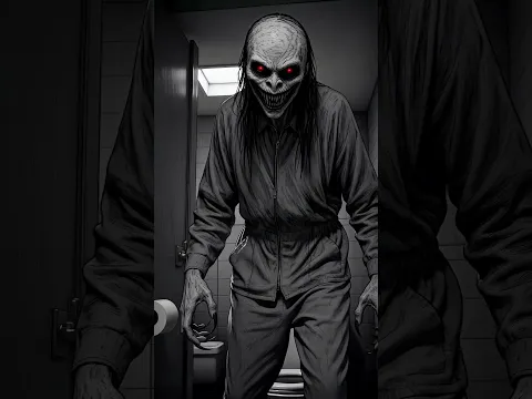 The Monster Was TERRIFYING… Until the Cleaning Lady Spoke 😂🚽👹 #horror #scary #creepy