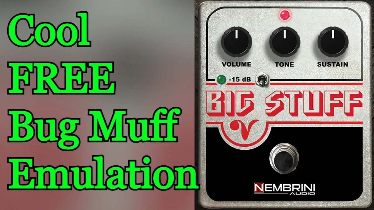 Cool FREE Distortion VST Plugin by Nembrini Audio - Big Stuff - Electro Harmonix Big Muff Emulation