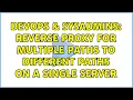 DevOps SysAdmins Reverse proxy for multiple paths to different paths on a single server