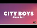 Download Lagu Burna Boy_-_ City Boys (Lyrics)