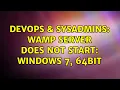 DevOps SysAdmins wamp server does not start Windows 7 64Bit 2 Solutions
