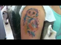 buho tattoo owl watercolor