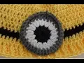 How to crochet a 3D minion eye