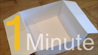 How To Make A Box Out Of A4 Paper In One Minute 