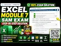 SAM Exam Excel Module 7 Cengage MindTap 100 Step-by-Step Solution Full Exam Walkthrough