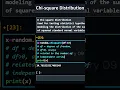 Chi square Distribution random number in numpy