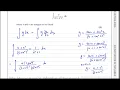 Edexcel IAL P4 June 2025 Q7 Integration Substitution Reversing the Chain Rule