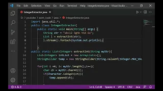 How to extract all integers from the given string in Java