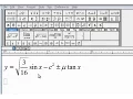 Using MathType to make a mathematical formula