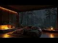 Gentle Rain Outside, Warm Piano Inside (No Ads) 🌧️ Helps You Sleep, Relieves Insomnia and Stress