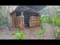 BERKEMAH HUJAN DERAS || MEMBUAT KABIN HUJAN-HUJAN SAMPAI KEBANJIRAN