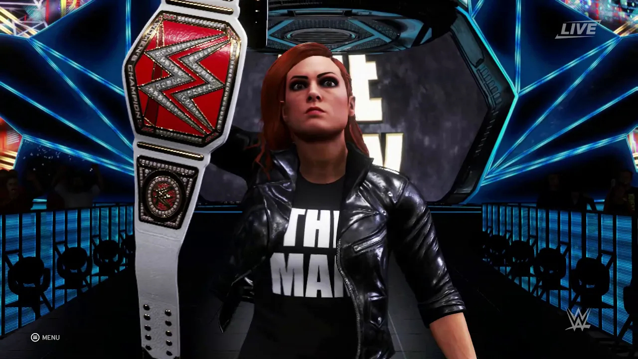 WWE 2K20: BECKY LYNCH - NEW Champion Entrance Video!