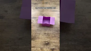 HOW TO MAKE ORIGAMI TRANSFORMING BOX FOR SMALL ITEMS DIY COOL ORIGAMI BOX FOR PAPERCRAFT EASY 