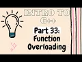 Function Overloading in C Introduction to Programming with C Part 33