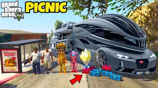 Franklin and Shinchan Plane A Road Trip With Luxury BUS From Los Santos To North Yankton IN GTA 5
