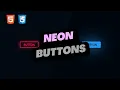 Neon Button Glow Effect on hover Only