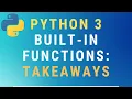 My Biggest Takeaway from the Python 3 Built-in Function Series Optional Arguments