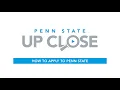 How to apply to Penn State