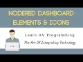 NodeRED Raspberry Pi Part 15 NodeRED Dashboard Elements Icons Tutorial