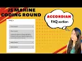 FAQ accordion using HTML CSS JavaScript Js Machine Coding