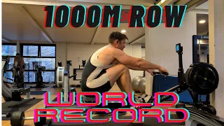 NEW Phil Clapp 1000m Indoor Rowing World Record - 2 38 2 Full Effort Stroke Data