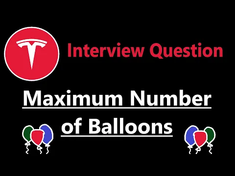 Maximum Number of Balloons - Leetcode 1189 - Python - YouTube thumbnail