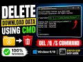 How to Delete All Files Using CMD DEL Command Tutorial Delete Folder Data in Windows
