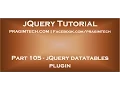 jQuery datatables plugin